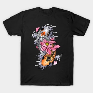 Kawaii Koi: A Cute and Playful Japanese Koi Fish Design T-Shirt